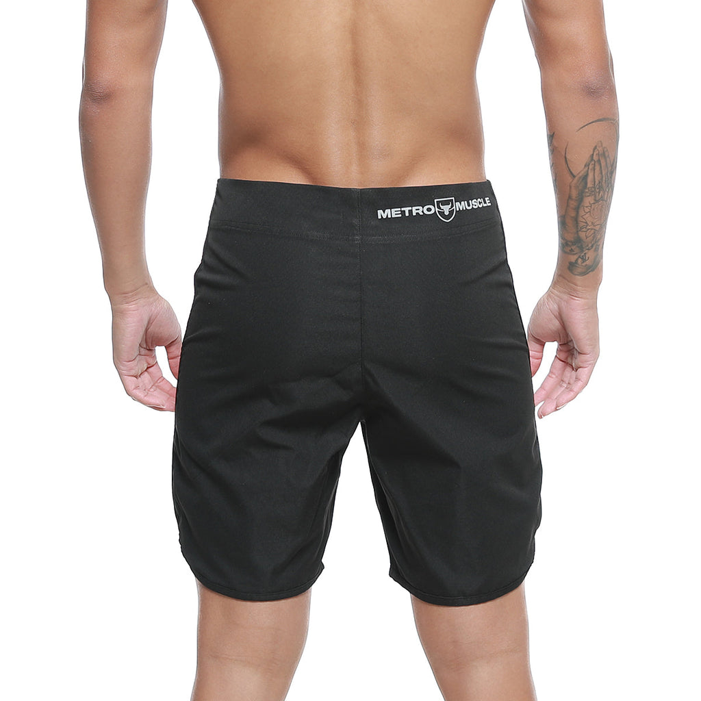 MetroMaleWear MetroMuscleWear Intenso Physique Board Short Black 4716-21