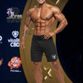 MetroMaleWear MetroMuscleWear Intenso Physique Board Short Black 4716-21