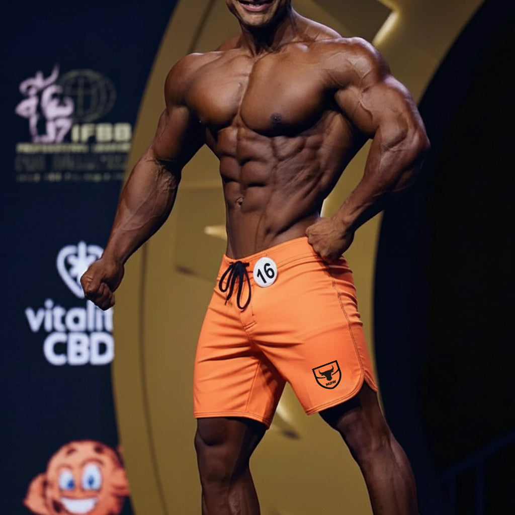MetroMaleWear MetroMuscleWear Orange Physique Board Short 4716-24