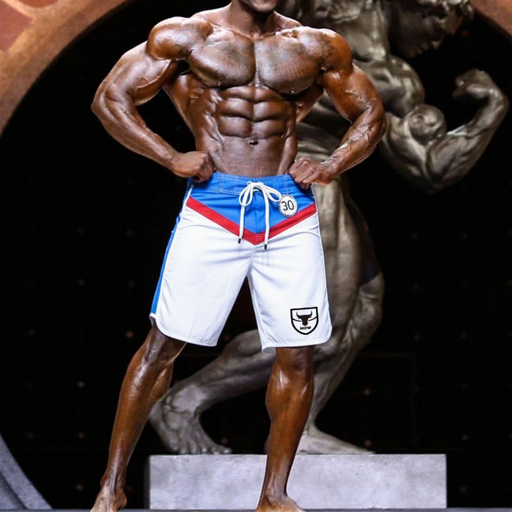MetroMaleWear MetroMuscleWear IFBB Pro Mens Physique Board Short Typhoon 4717-01