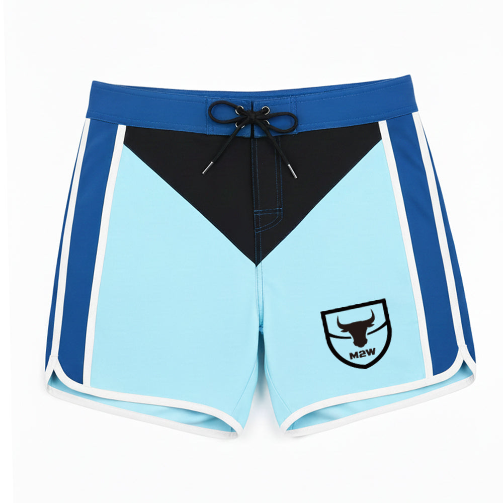 MetroMaleWear MetroMuscleWear IFBB Pro Mens Physique Board Short Blue 4717-08