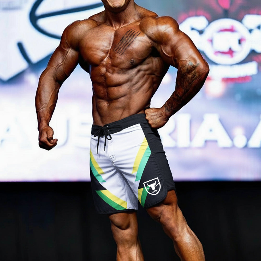 MetroMaleWear MetroMuscleWear IFBB Pro Mens Physique Board Short Pine 4717-71