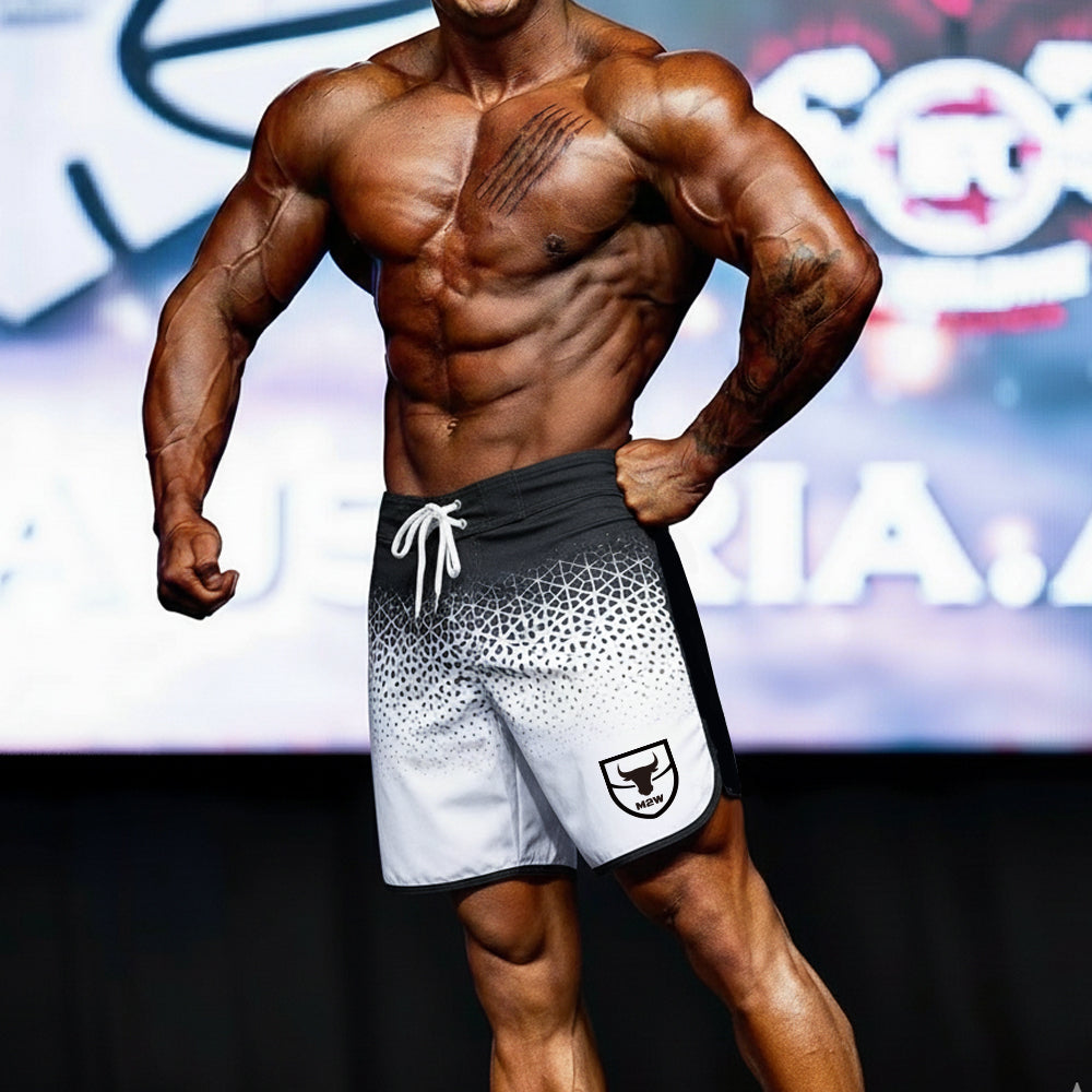 MetroMaleWear MetroMuscleWear IFBB Pro Mens Physique Board Short Gradient 4717-72