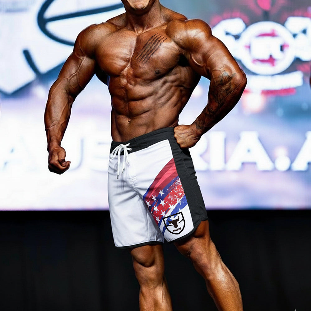 MetroMaleWear MetroMuscleWear IFBB Pro Mens Physique Board Short USA 4717-76