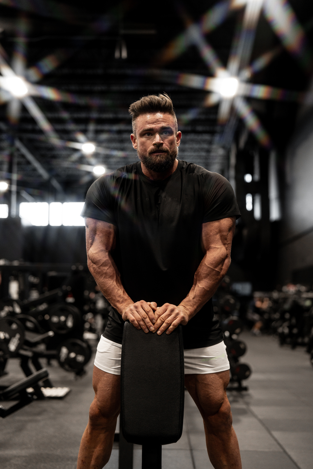Camiseta de entrenamiento prémium Jed North - Negra