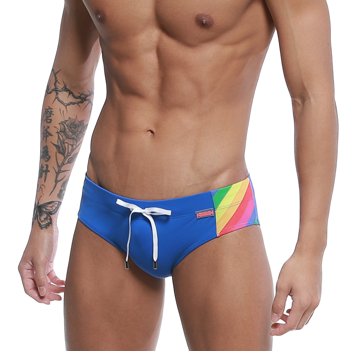 MetroMaleWear Rainbow Swim Brief Royal 4914-07