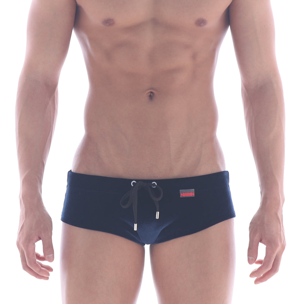 MetroMaleWear Velvet Swim Brief Navy 4914-28