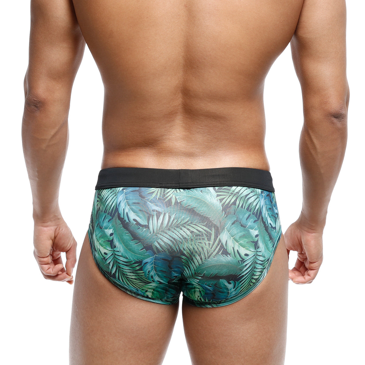MetroMaleWear Swim Brief Green Jungle 4916-08
