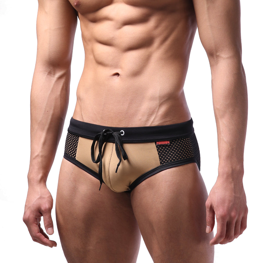MetroMaleWear Layered Swim Brief Gold 4924-22