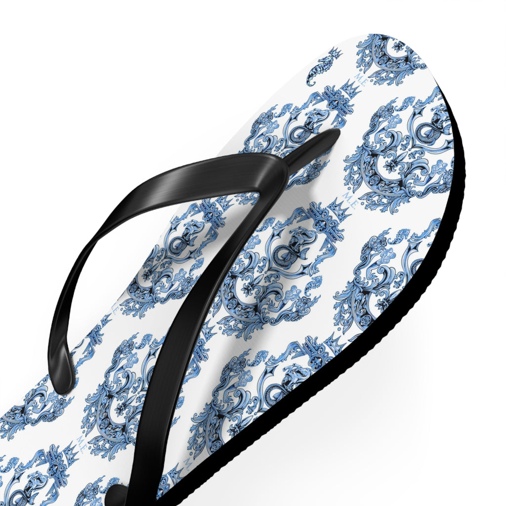 Maris Equi Men's Blue Baroque Flip-Flops