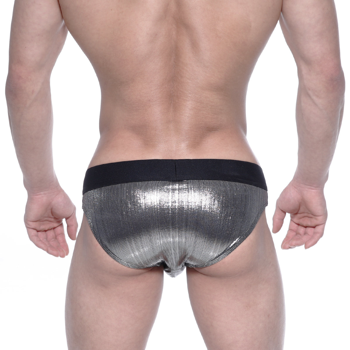 MetroMaleWear STARS Swim Brief Silver 4946-33