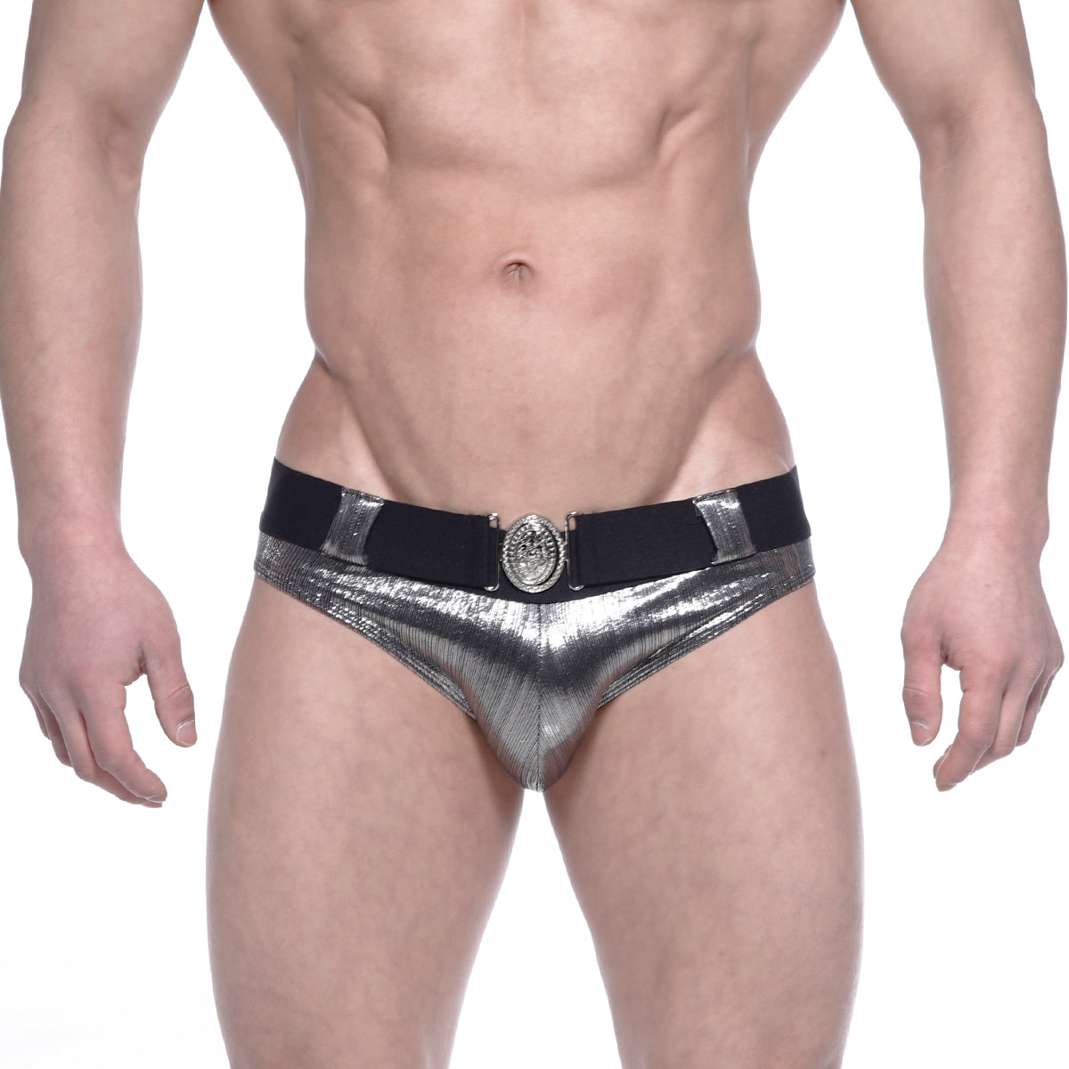 MetroMaleWear STARS Swim Brief Silver 4946-33