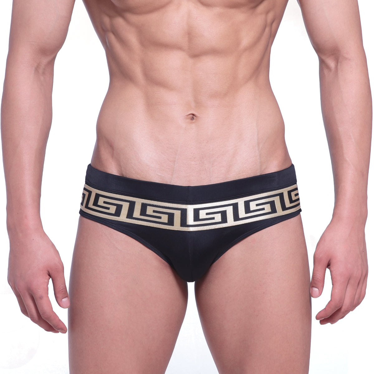 MetroMaleWear Intenso Swim Brief Black-Gold 4966-21