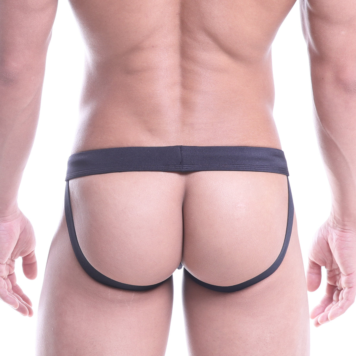 MetroMaleWear classic swim jock strap black 4971-20 with narrow waistband and leg openings in form-fitting briefs style