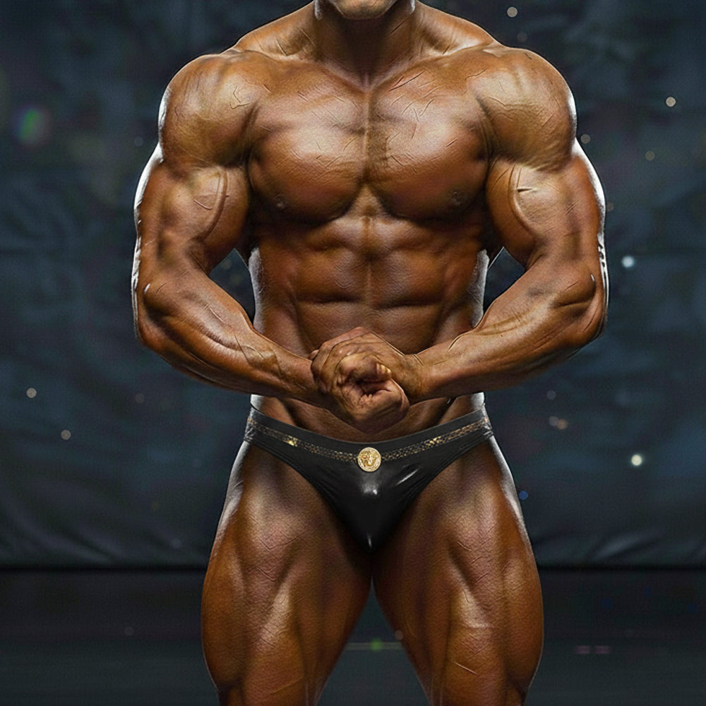 MetroMaleWear MetroMuscleWear Emblem Competition Suit 4974-22