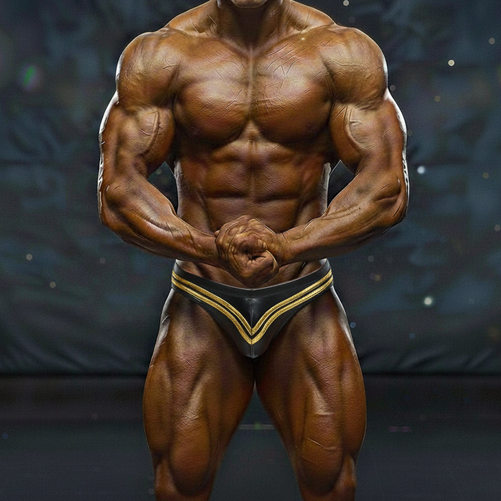 MetroMaleWear MetroMuscleWear Ajax Competition Suit Gold 4974-47