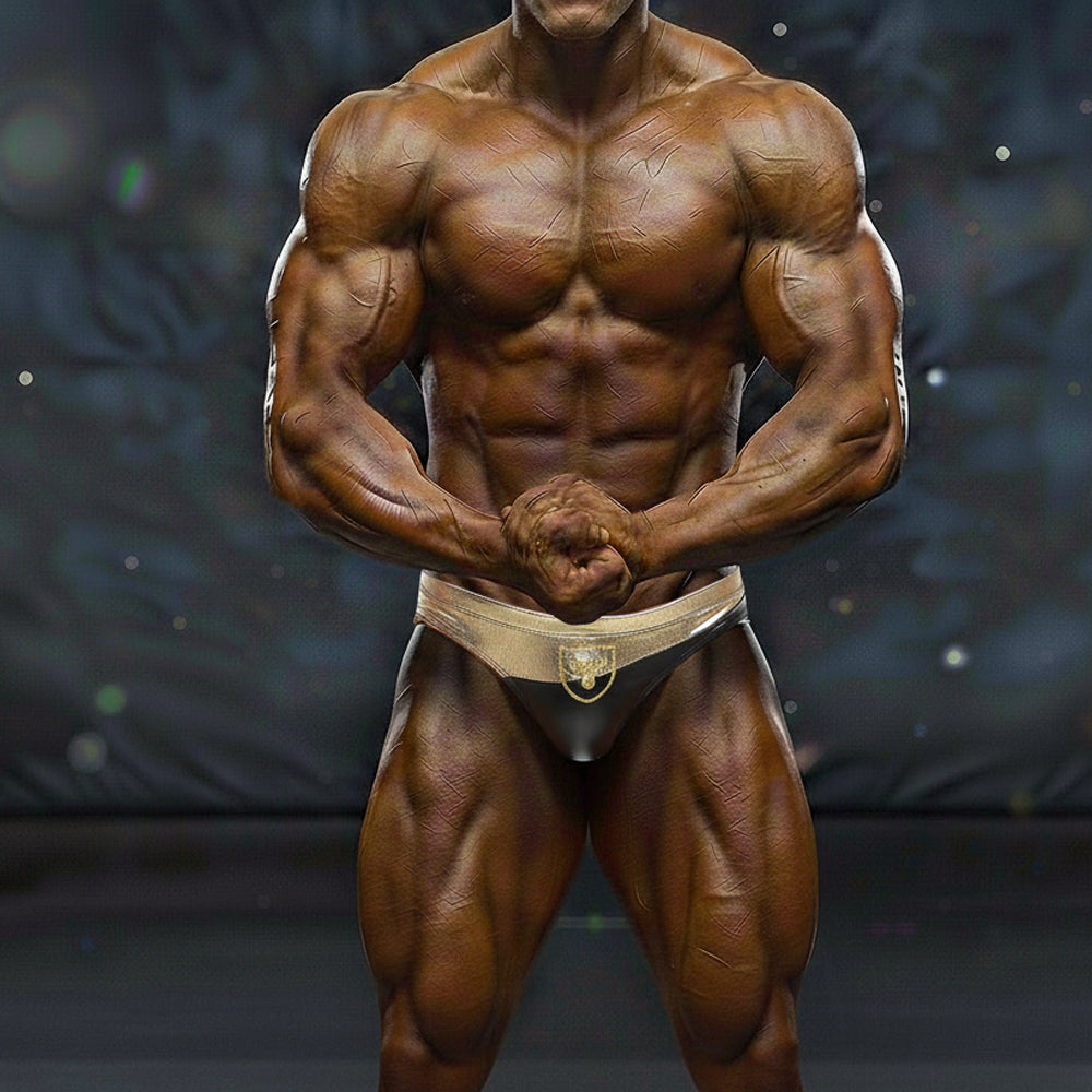 MetroMaleWear MetroMuscleWear Samuel Competition Suit Gold 4974-53