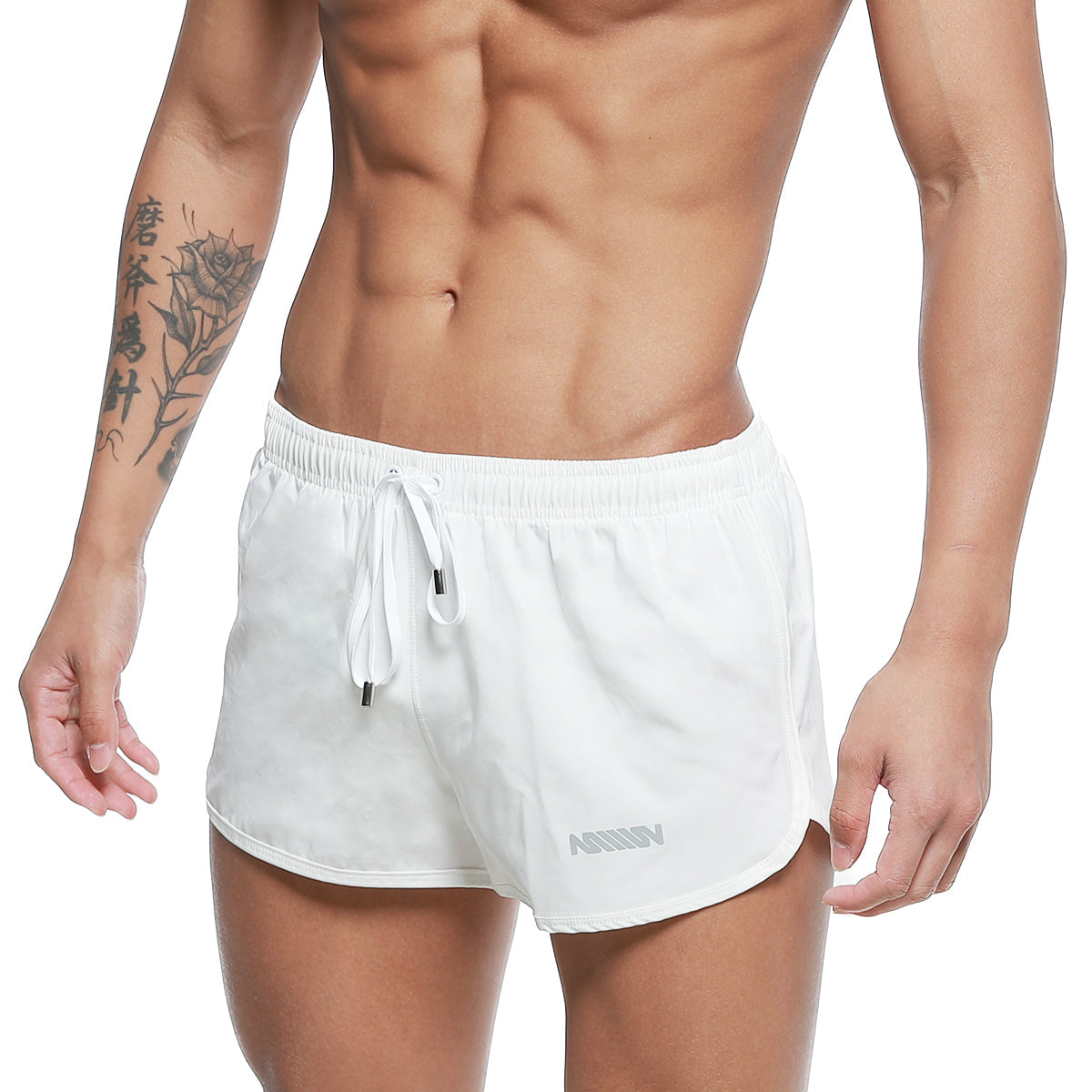 MetroMaleWear Summer Swim Shorts White 4988-00
