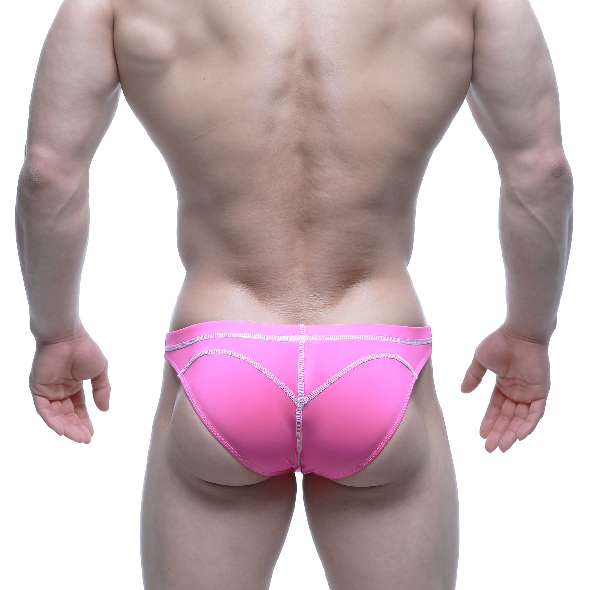 MetroMaleWear WAHOO SHEER Swim Bikini Neon Pink 4989-S02