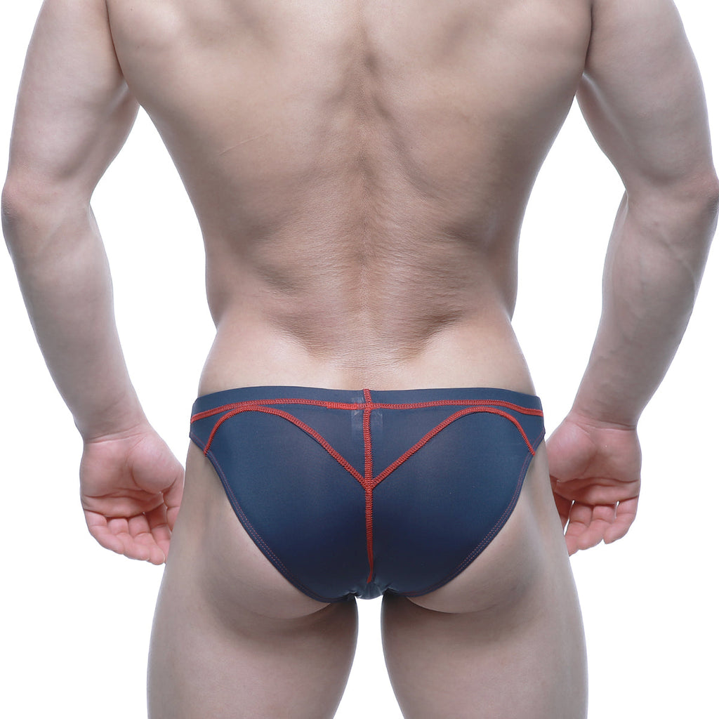MetroMaleWear WAHOO SHEER Swim Bikini Dark Blue 4989-S28