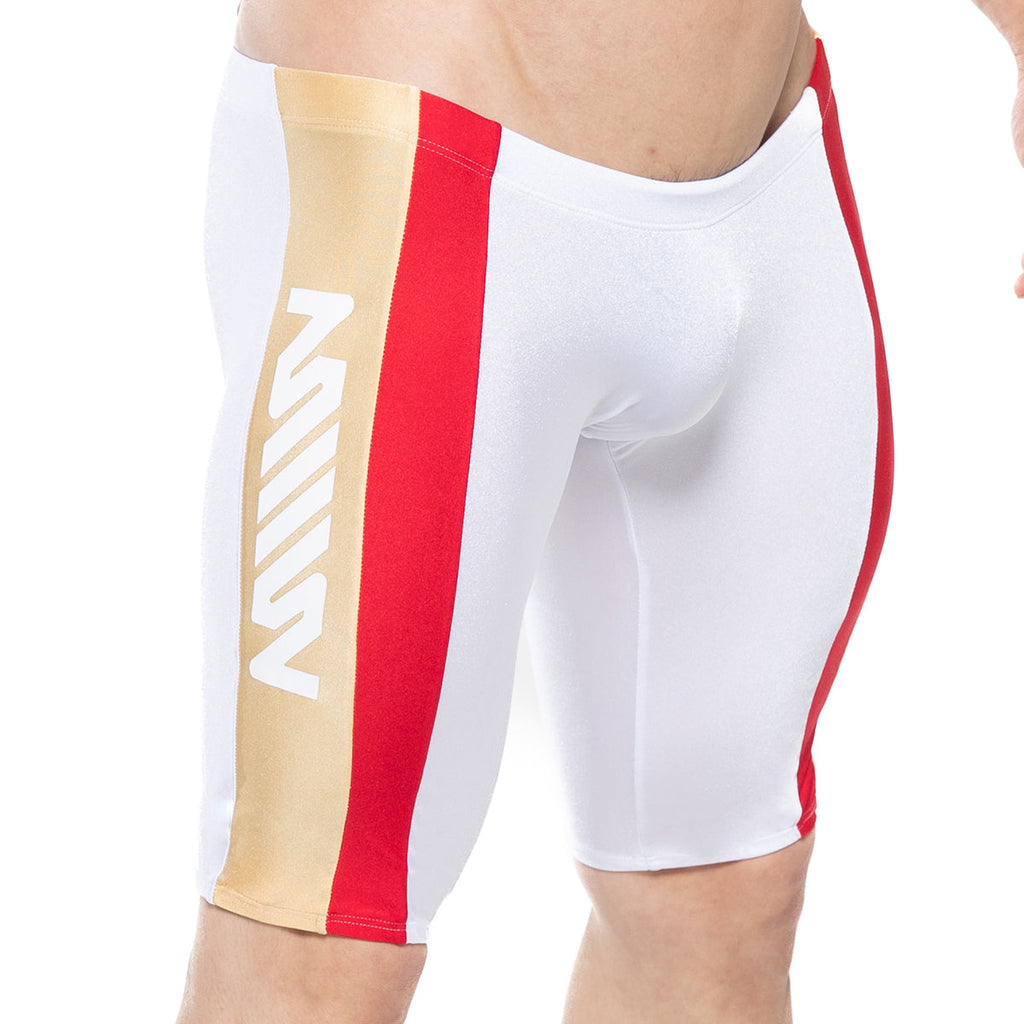 MetroMaleWear New Jammer Swim Boxer White 4994-00
