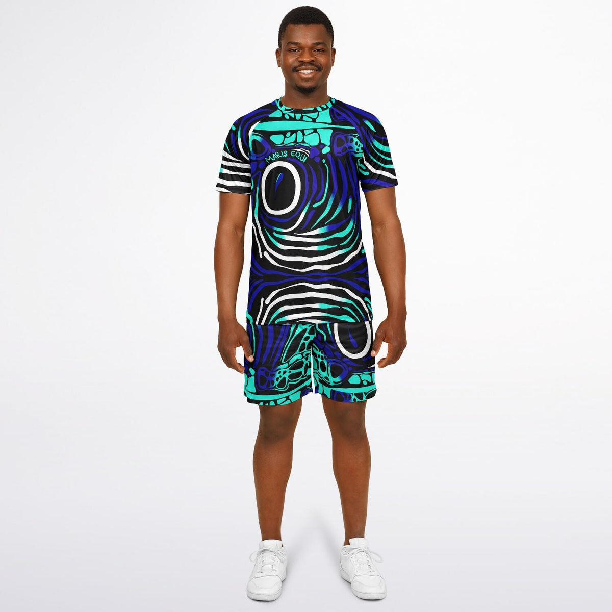 Maris Equi Angelfish Print Shorts And Top Set For Men