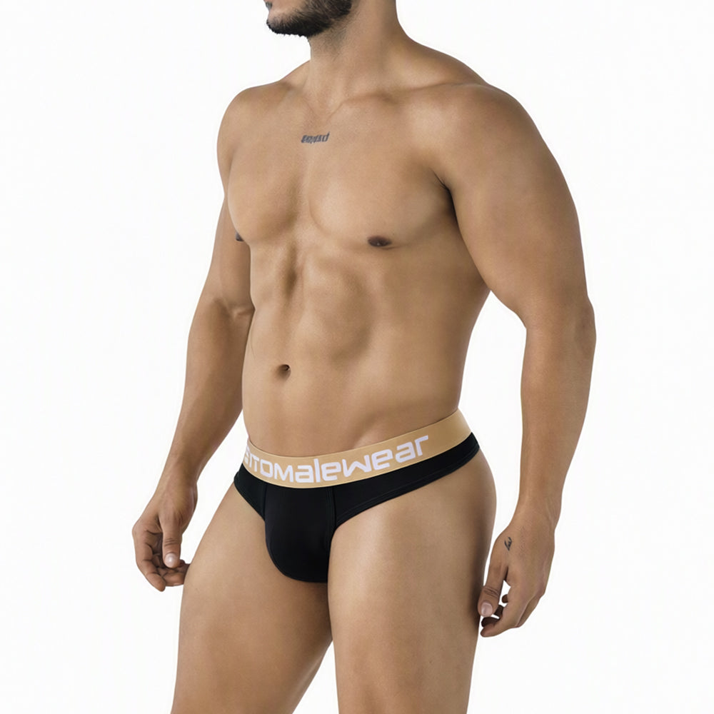 MetroMaleWear (M2W) Men's Principal Thong Black 5012-20