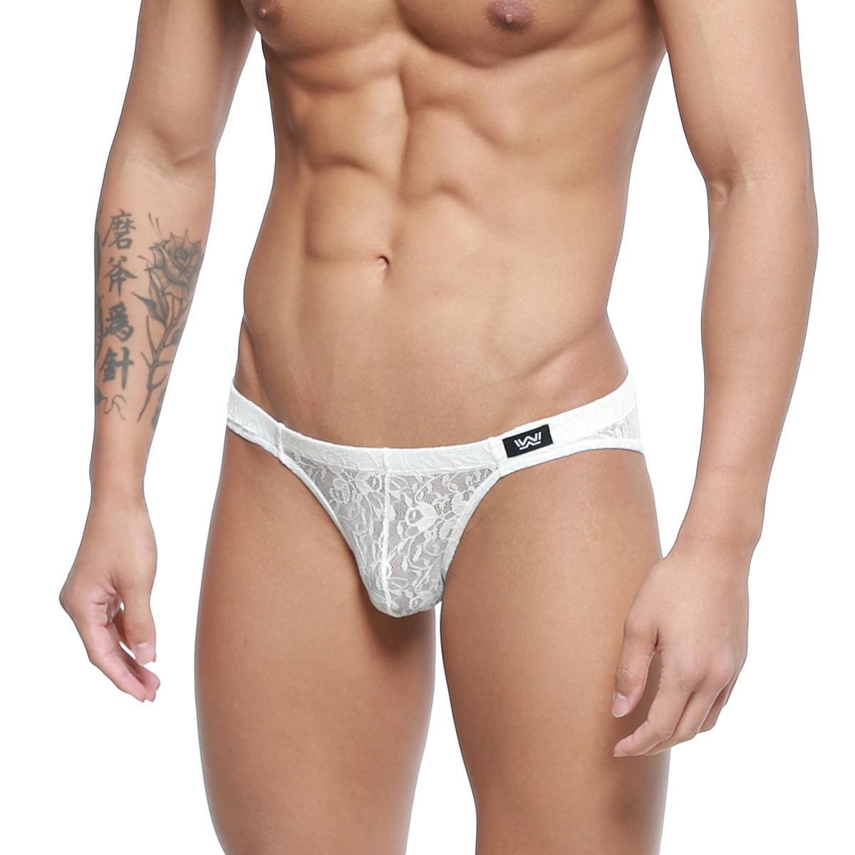 MetroMaleWear Bordado Bikini Ivory 5103-57