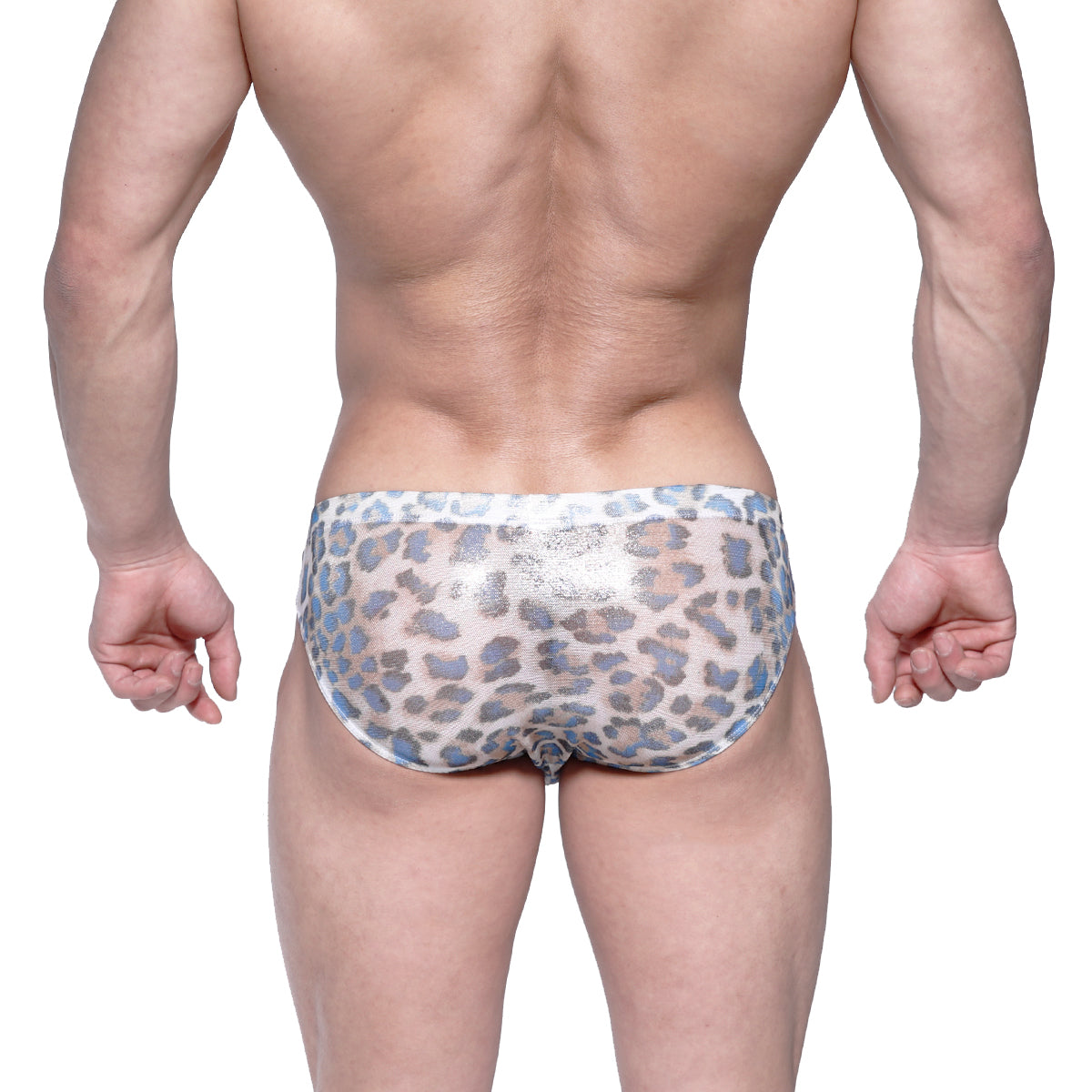 MetroMaleWear Vasco Hip Brief Leopard Blue 5103-73