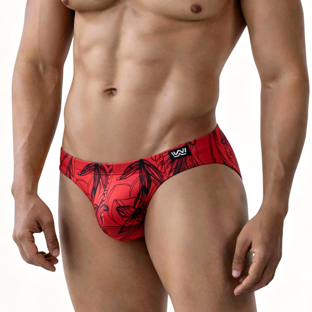 MetroMaleWear (M2W) Men's Mindle Bikini Red 5103-M22
