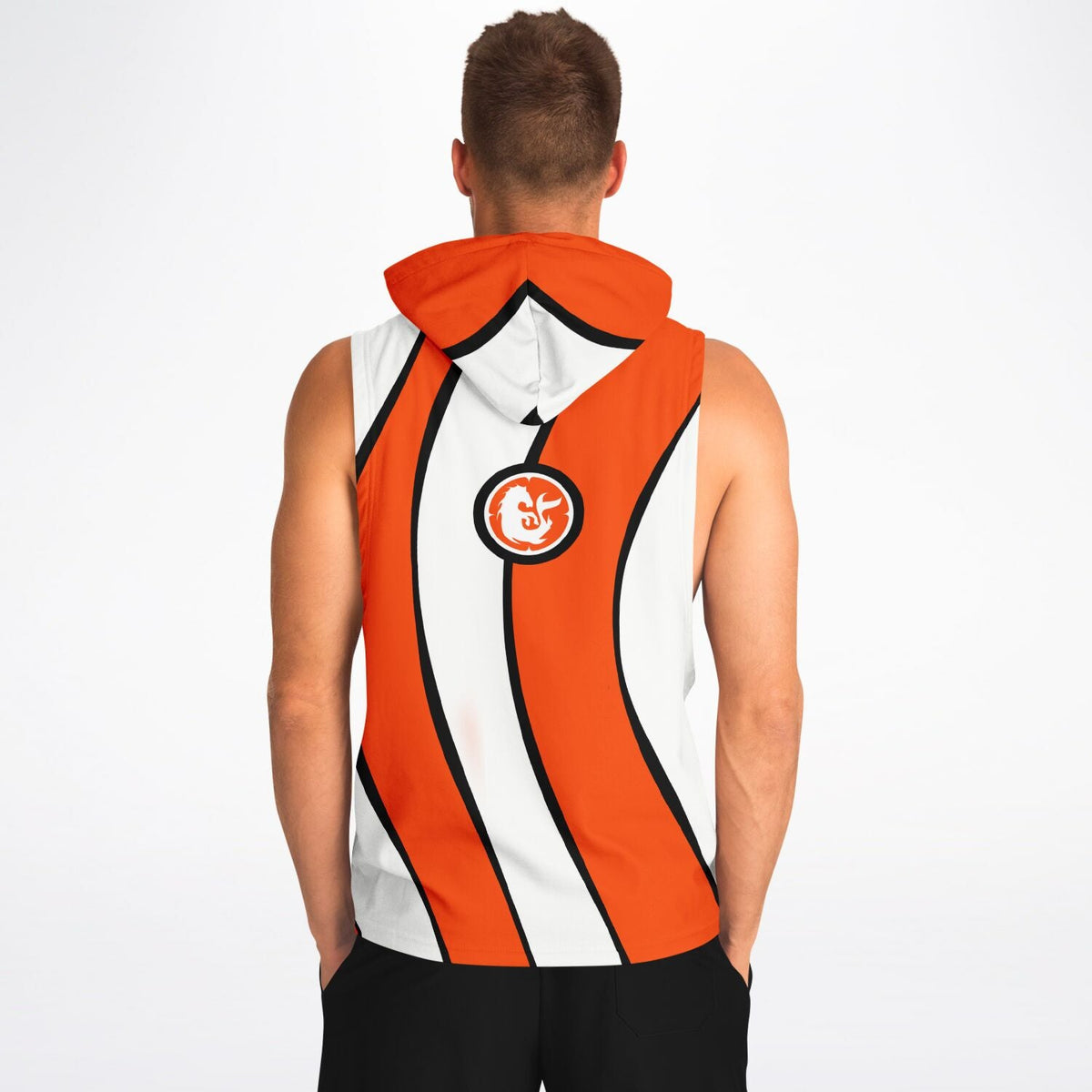 Maris Equi Clownfish Men's Drop Armhole Cotton Blend Hoodie