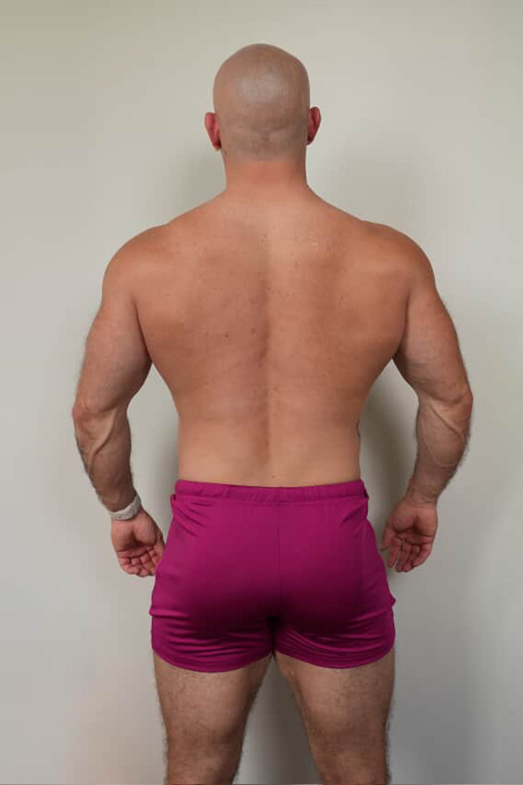 JJ Malibu Karma 2" Short Shorts mit Reißverschlusstaschen – Magenta