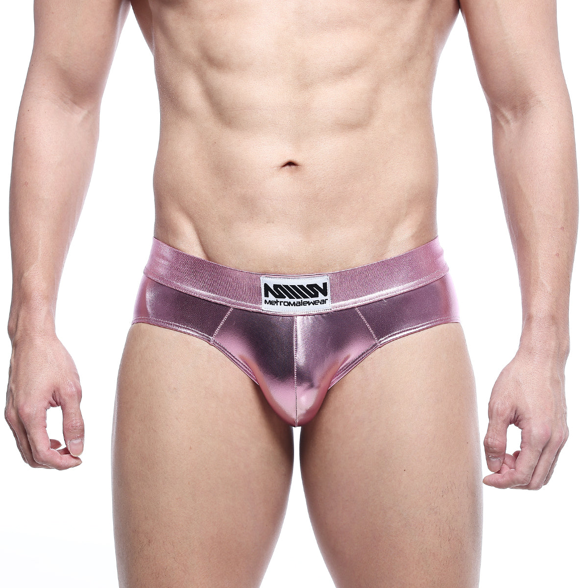 MetroMaleWear Metal Hip Brief Pink 5503-02