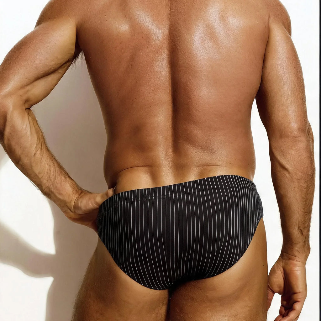 MetroMaleWear (M2W) Men's Sorrento Brief Black 5703-41