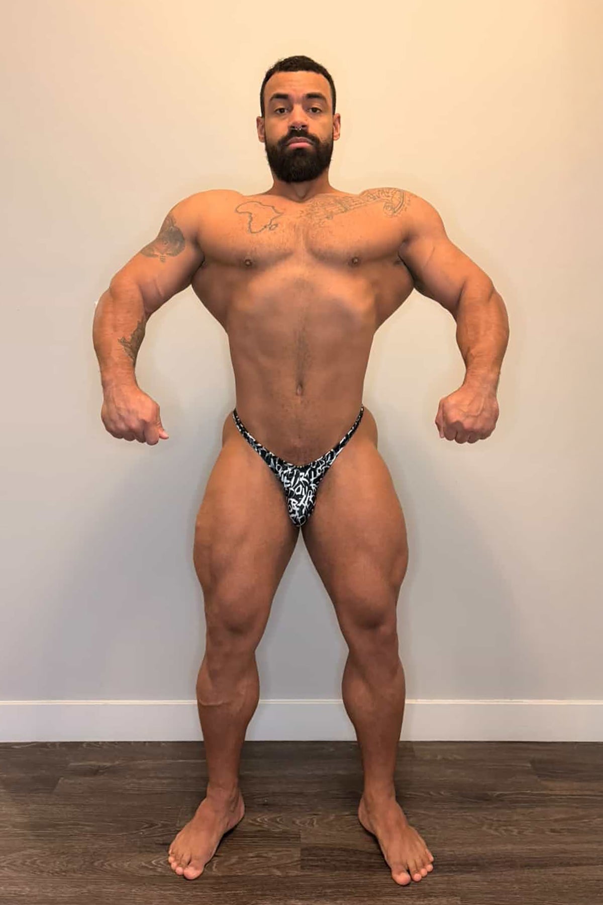 Jed North Men's Men's Bodybuilding Posing Trunks - Chaotic
