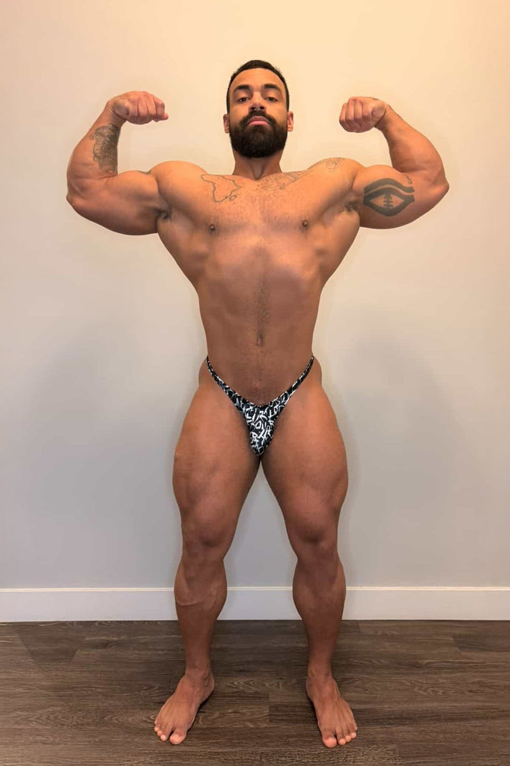 Jed North Men's Men's Bodybuilding Posing Trunks - Chaotic