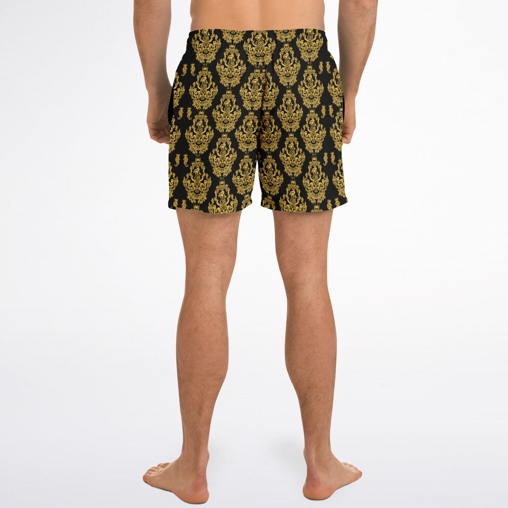 Maris Equi Gold Baroque Men's Swim Shorts