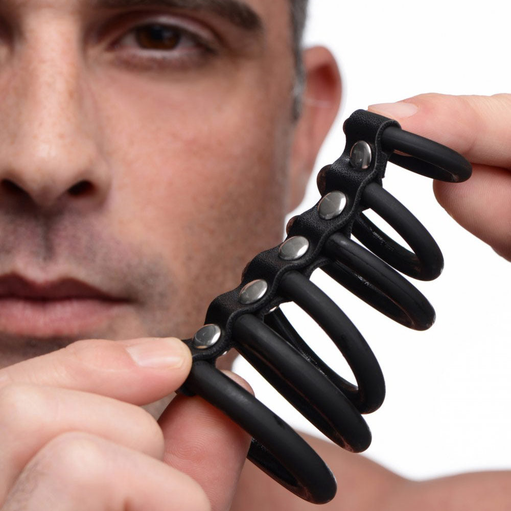 6 Ring Silicone Chastity Cage - DealByEthan.gay loves Strict