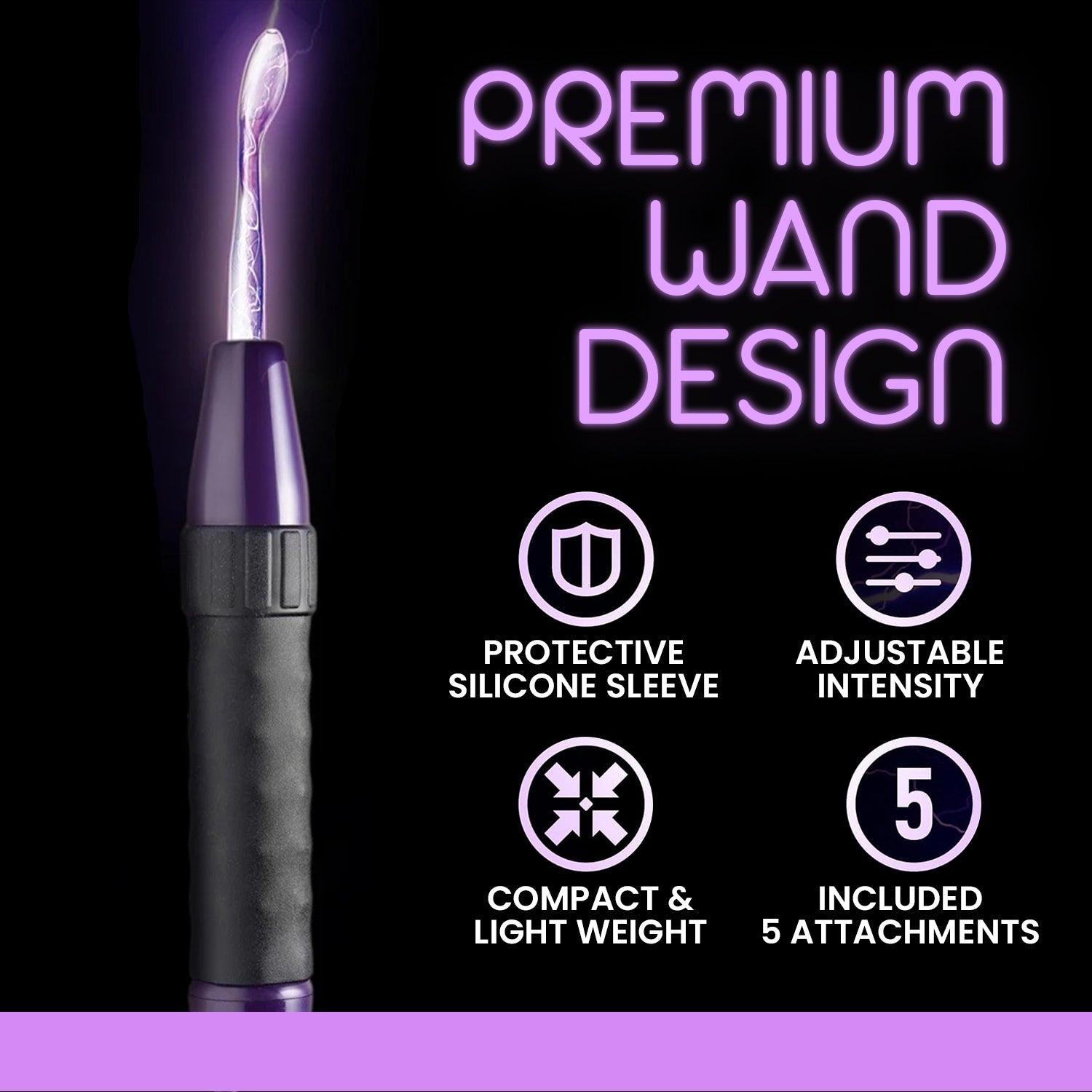 Zeus Electrosex Deluxe Twilight Violet Wand Kit