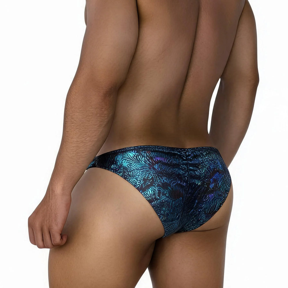 MetroMaleWear (M2W) Men's Fantasy Bikini Pavo Real 6116-34