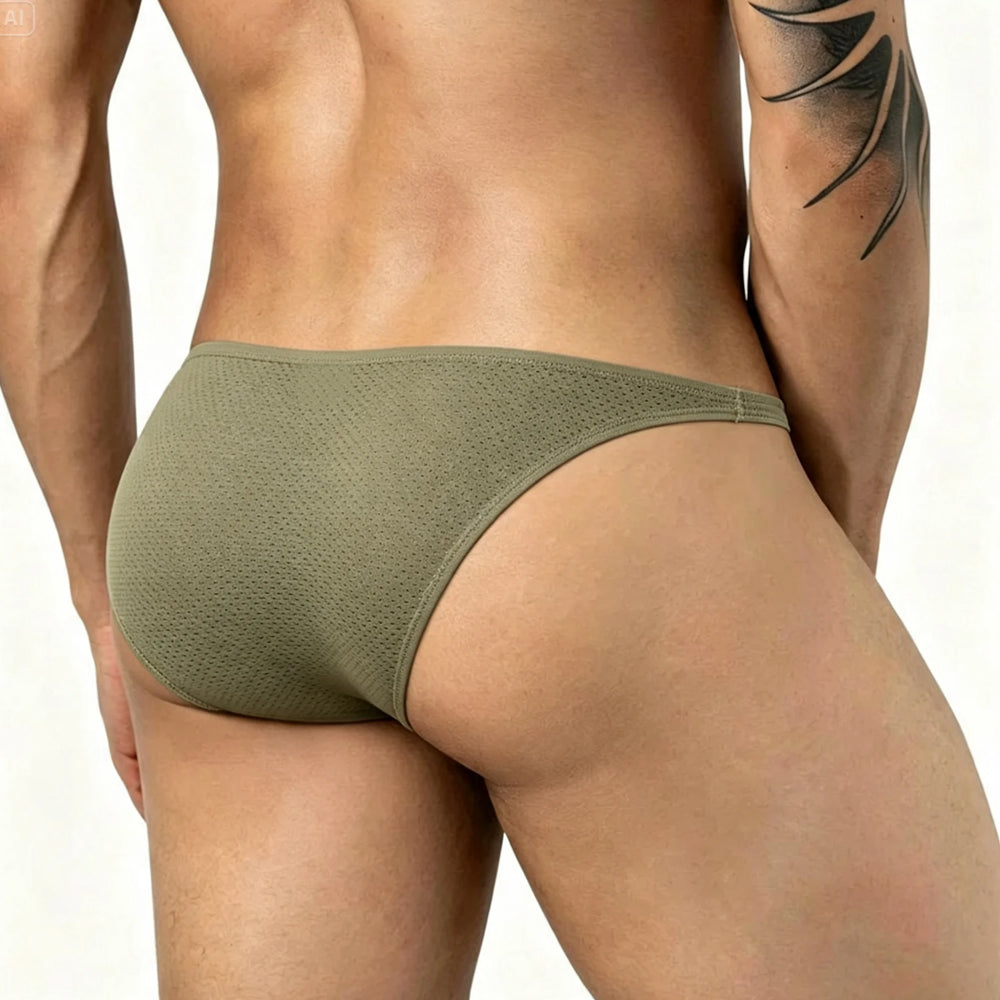 MetroMaleWear (M2W) Men's Sythia Bikini Green 6127-26
