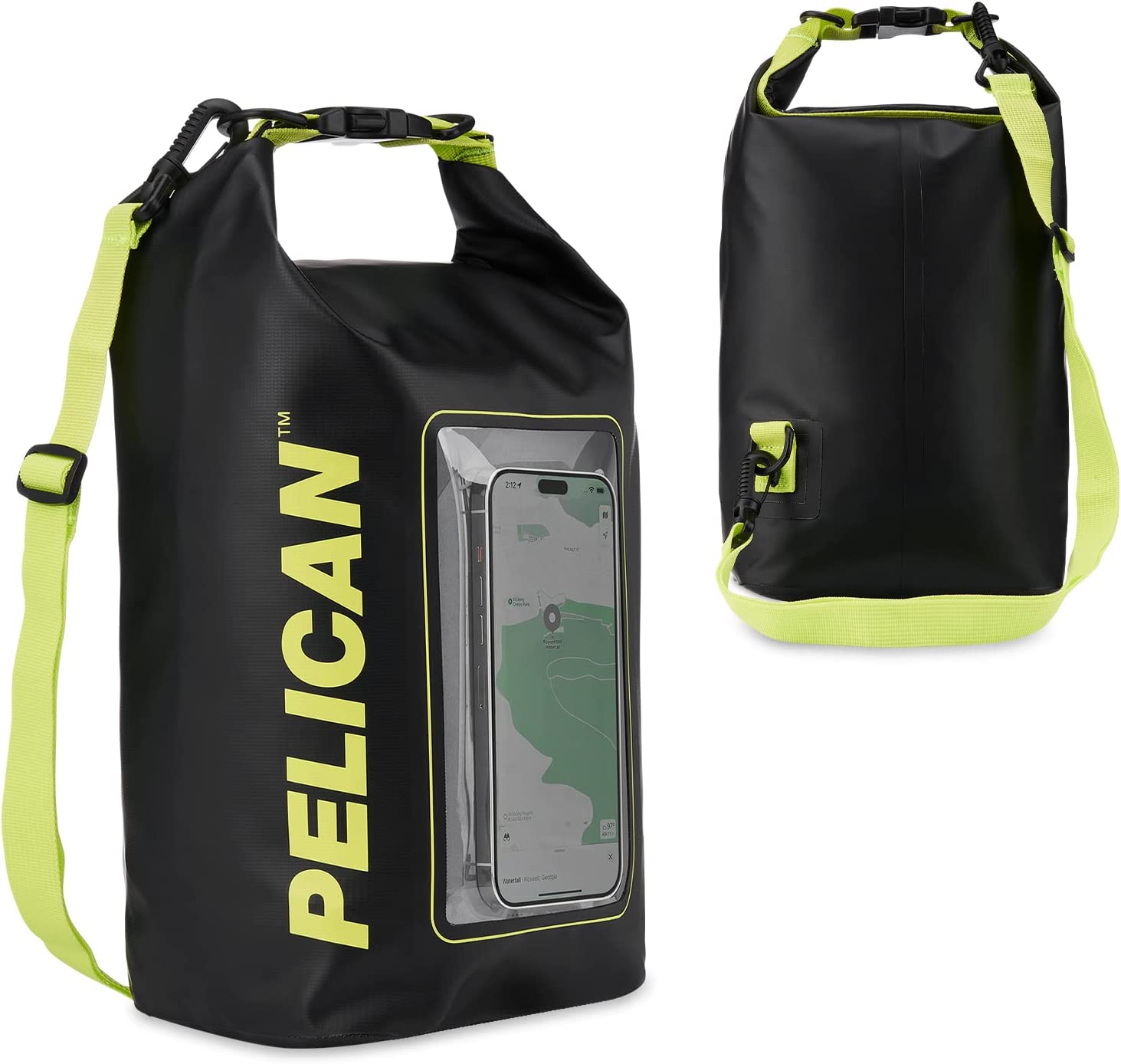 Pelican Marine Water Resistant Dry Bag (Black/Hi Vis Yellow)