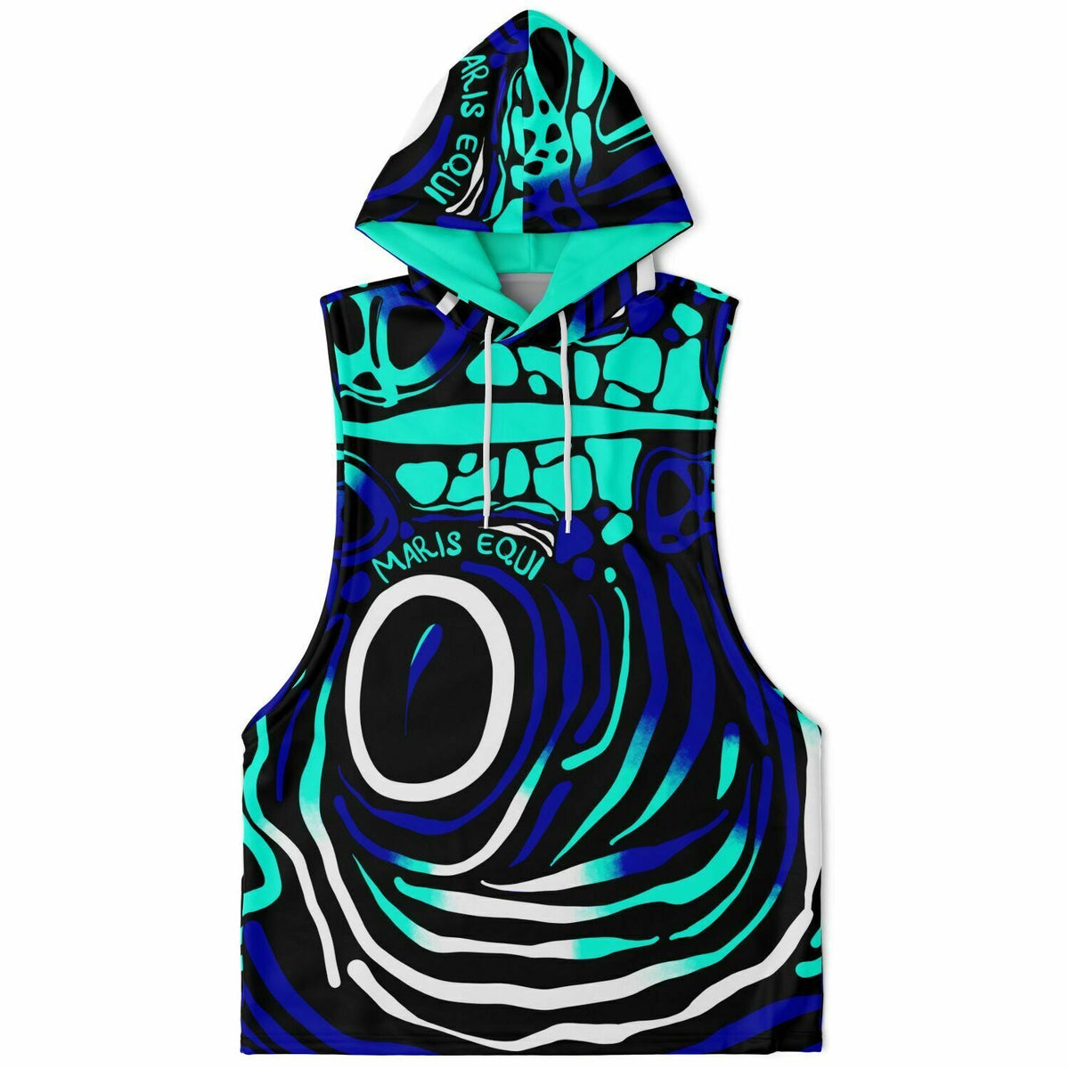 Maris Equi Angelfish Men's Drop Armhole Cotton Blend Hoodie