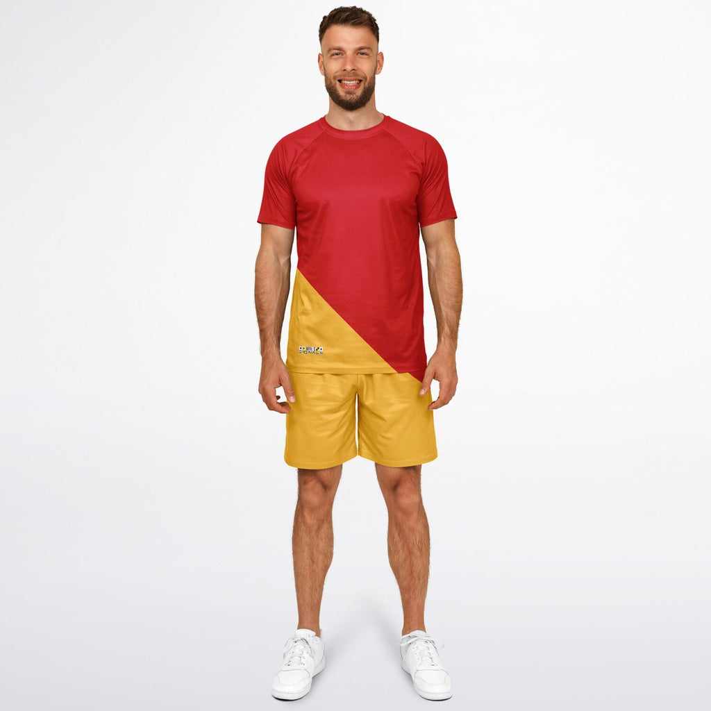 Maris Equi Signals "Man Overboard" Nautical Themed Shorts And Top Set for Men