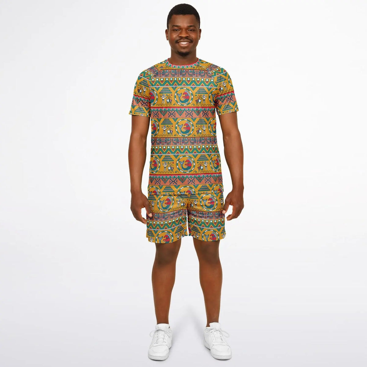 Maris Equi Aztec Shorts And Top Set For Men