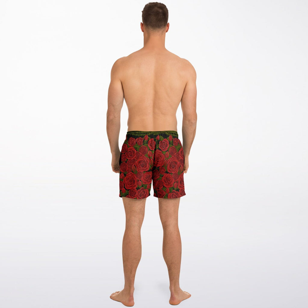 Maris Equi Rozen Red Rose Men's Swim Shorts