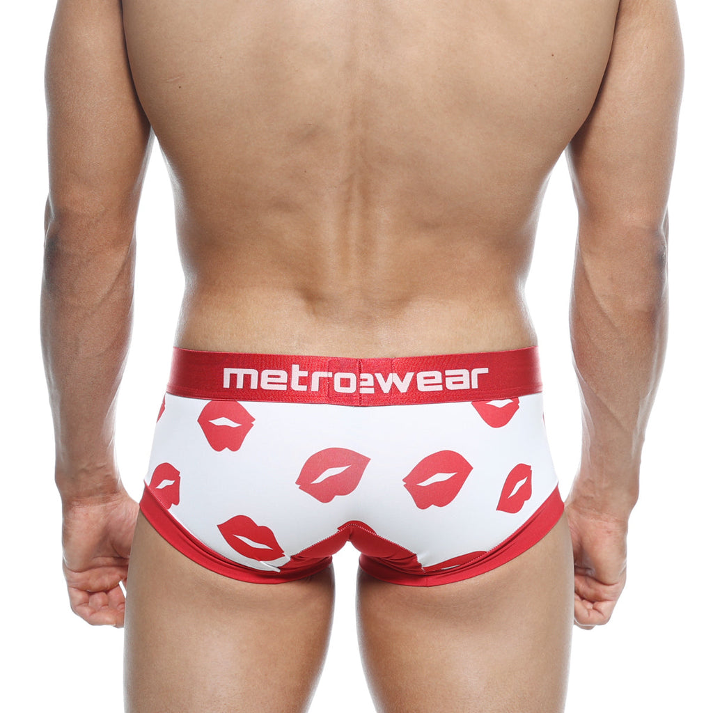 MetroMaleWear Hotties Boxer Valentine White 7016-31