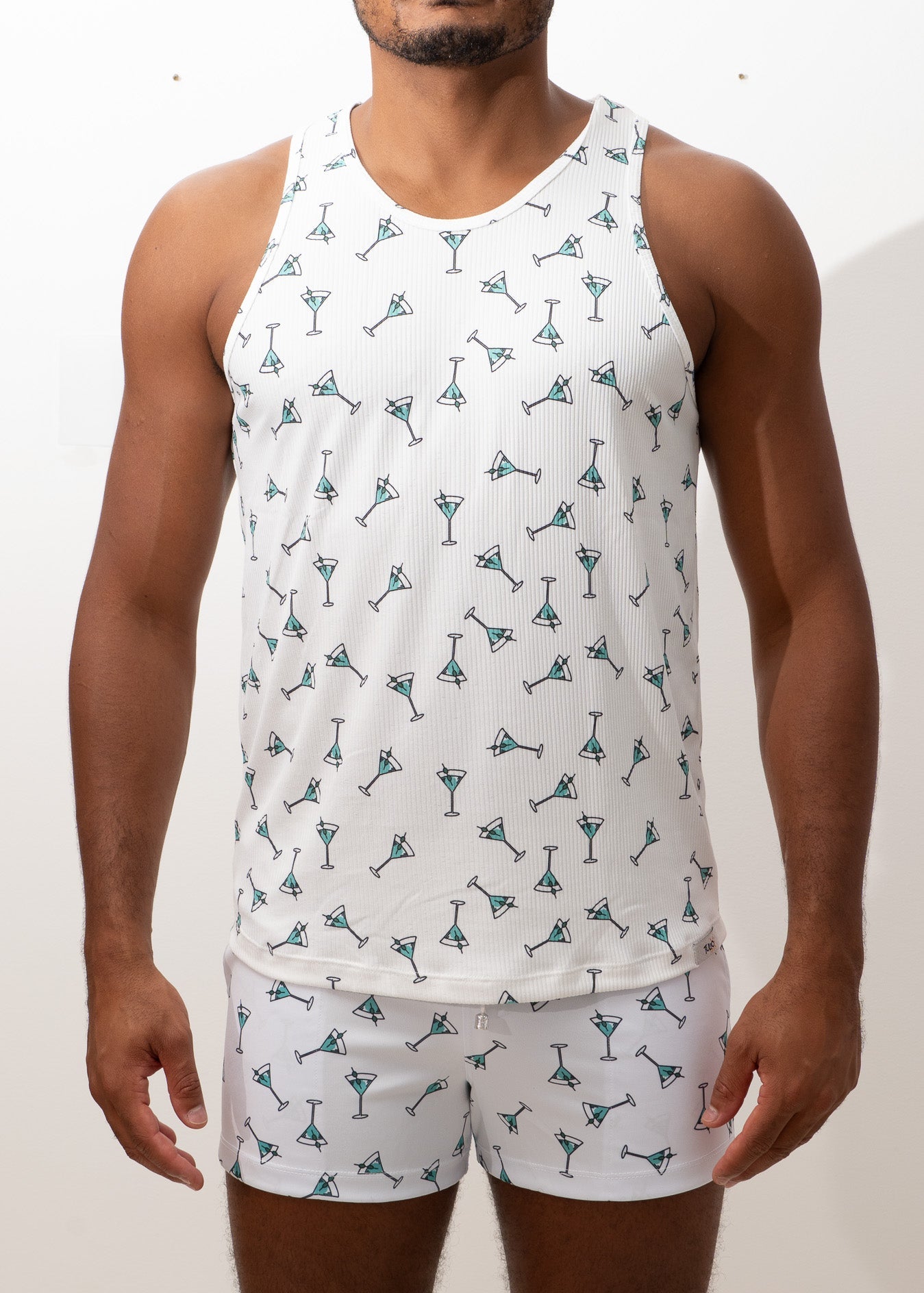 CAMISETA SIN MANGAS CON ESTAMPADO DE MARTINI