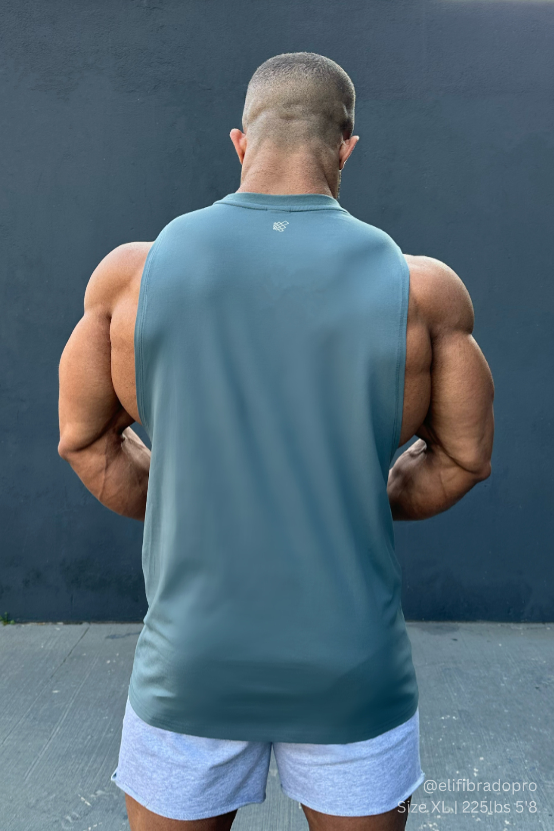 Camiseta de entrenamiento sin mangas para hombre Apollo - Azul piedra