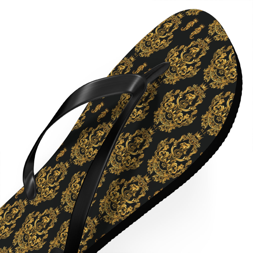 Maris Equi Men's Gold Baroque Flip-Flops